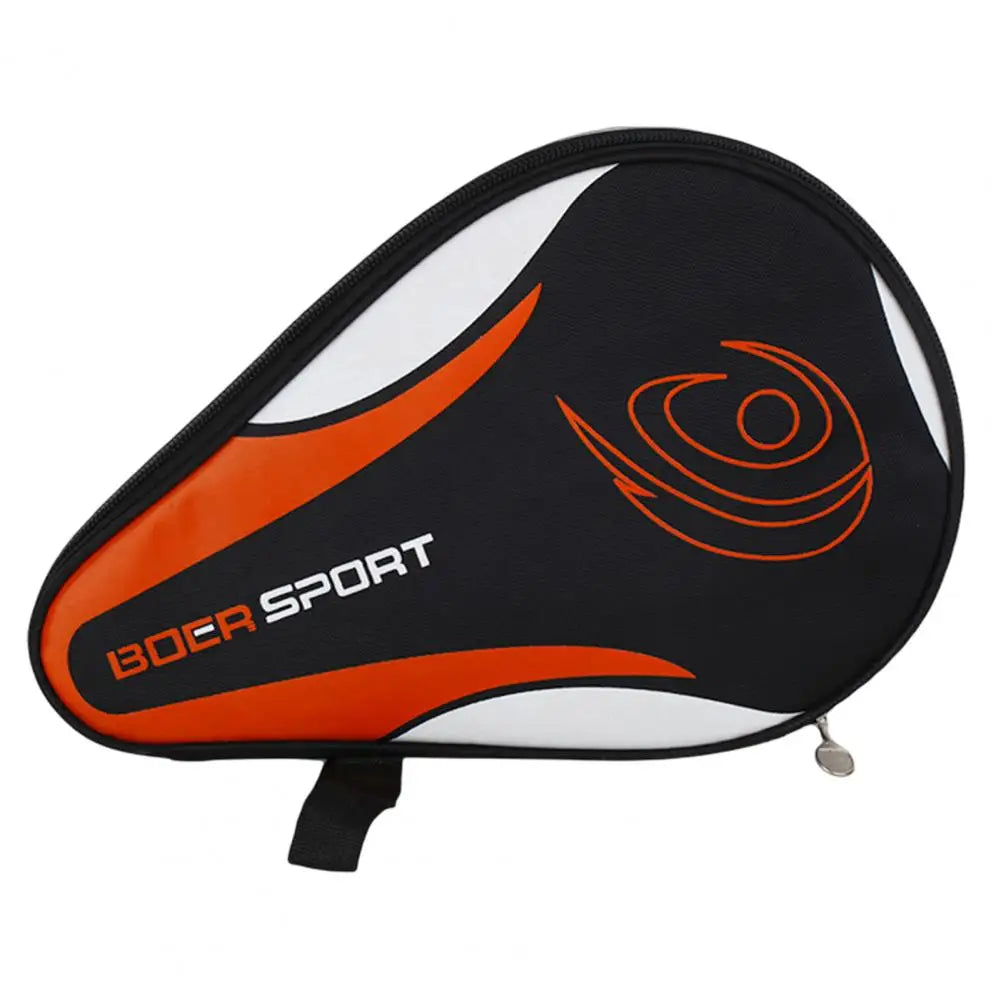 Table Tennis Bag with Smooth Zipper Wrist Strap Oxford Cloth Table Tennis Racket Training Ping Pong Case Paddle Cover