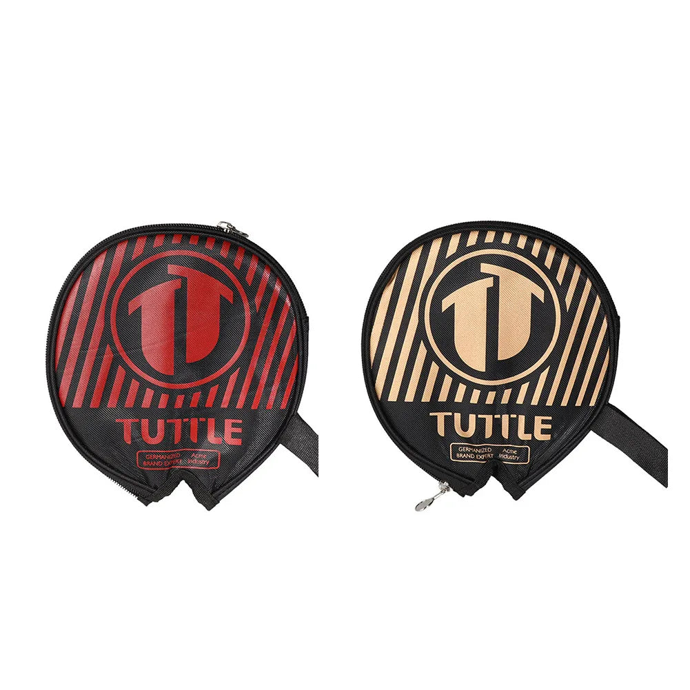 Table Tennis Bat Cover Paddle Case Bag Ping Pong Racket Cases Zip Pocket Semi-circle Racket Cover Dirty Wear-resistant Oxford