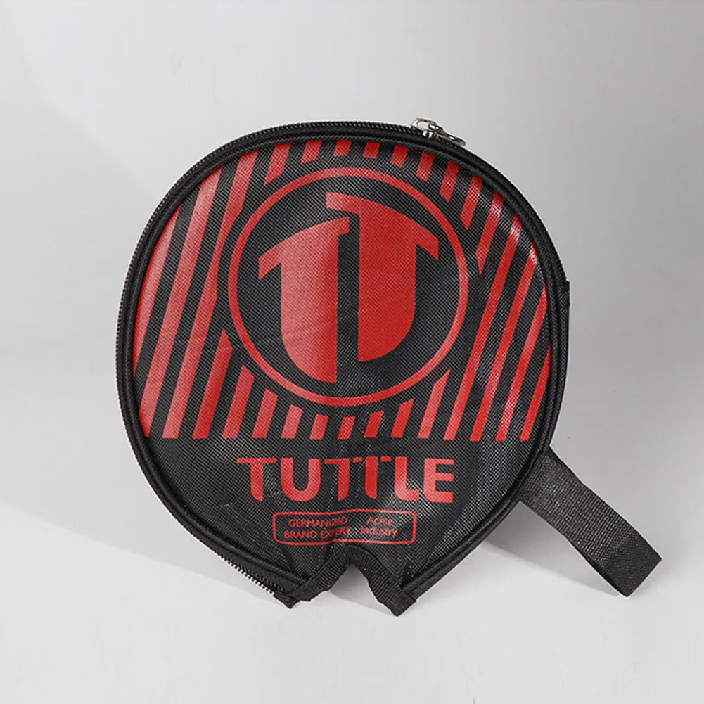 Table Tennis Bat Cover Paddle Case Bag Ping Pong Racket Cases Zip Pocket Semi-circle Racket Cover Dirty Wear-resistant Oxford