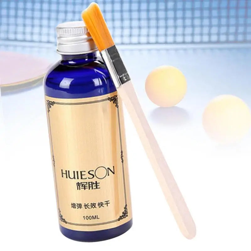 Table Tennis Glue 100ml Liquid Adhesive With Brush Binder Designed Specifically Use Spring Sponge Rubber Improving Elasticity