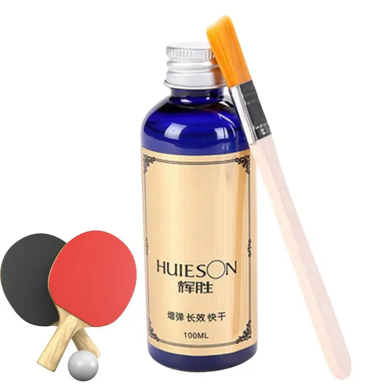 Table Tennis Glue 100ml Liquid Adhesive With Brush Binder Designed Specifically Use Spring Sponge Rubber Improving Elasticity