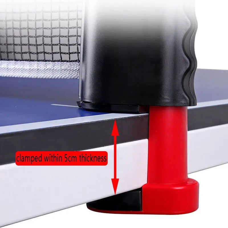 Table Tennis Net Portable Retractable Ping Pong Post Net Rack For Any Table Table Tennis Rack Replace Kit Ping Pong Set