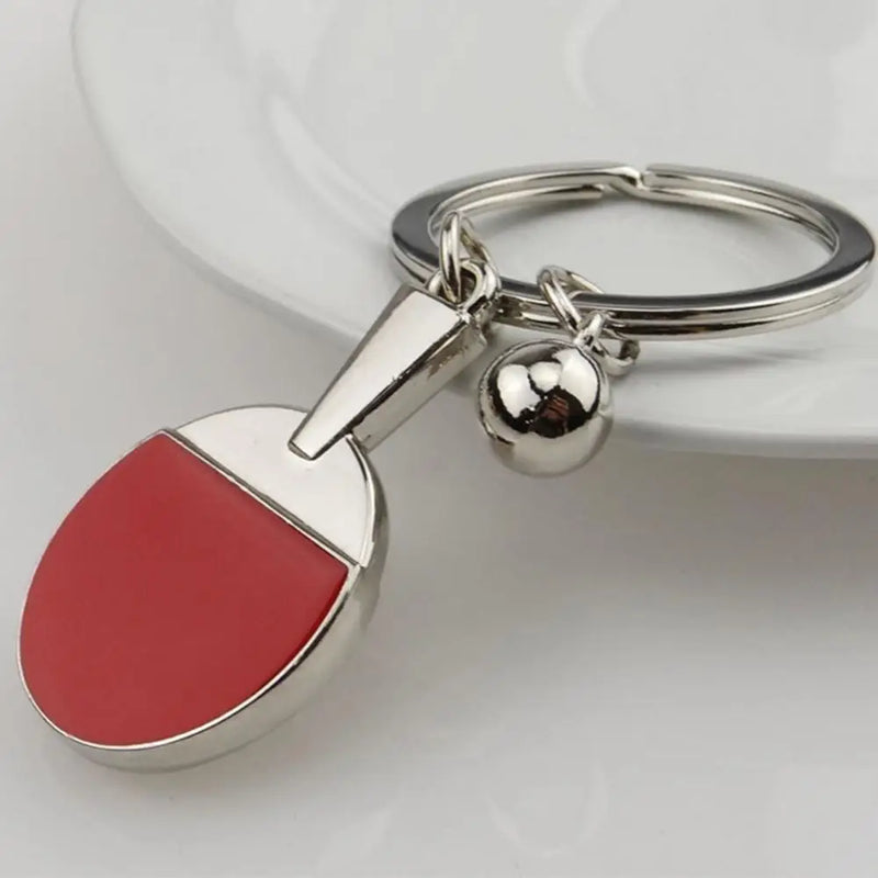 Table Tennis Pendants Pingpong Ball Sports Keychain Baseball Bat Gloves Racket Key Chain Car Key Chain Fans Keyring Jewelry