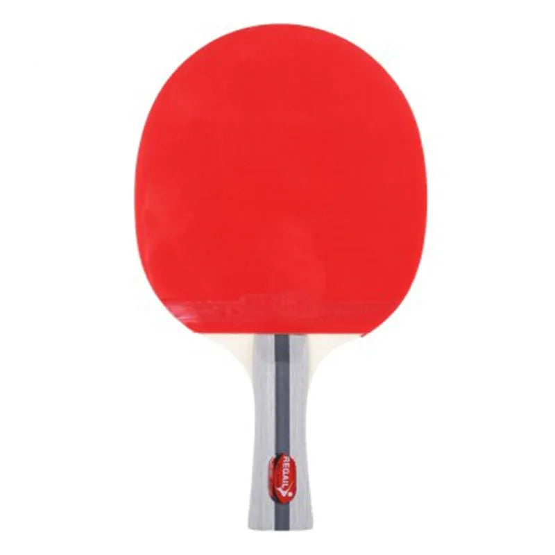 Table Tennis Ping Pong Racket Two Shake-hand Grip Bat Paddle Three Balls Light Tip Heavy Handle Table Tennis Racket