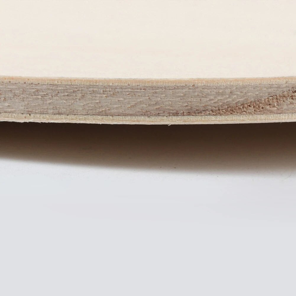 Table Tennis Racket Bottom Plate 5 Layers Pure Wood Ping Pong Blade Paddle Long Handle Wood Color Durable Table Tennis Blade