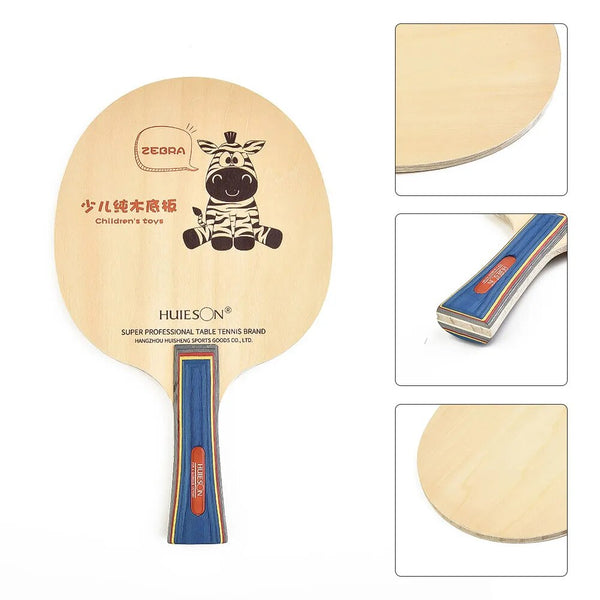 Table Tennis Racket Bottom Plate 5 Ply Wood Ping Pong Blade Paddle Long Handl Pure Wood 6mmThicknessTable Tennis Rackets Outdoor white