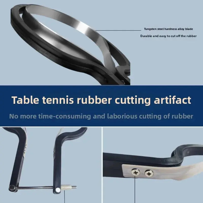 Table Tennis Racket Rubber Cutter Is Multifunctional and Easy To Cut By Hand. It Is Simple, Convenient, and User-friendly GreatEagleInc