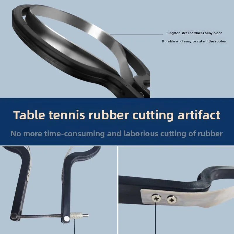 Table Tennis Racket Rubber Cutter, Table Tennis Racket Film Cutting Tool, Simple and Easy To Use, Smooth Cutting, Perfect Fit GreatEagleInc