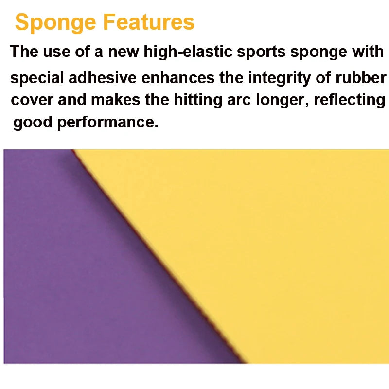 Table Tennis Racket Rubber Hurricane Storm EX-600 Pimples In Flexible Medium Hardness 42 2.2mm Sponge Fast Attack For 40+ Balls