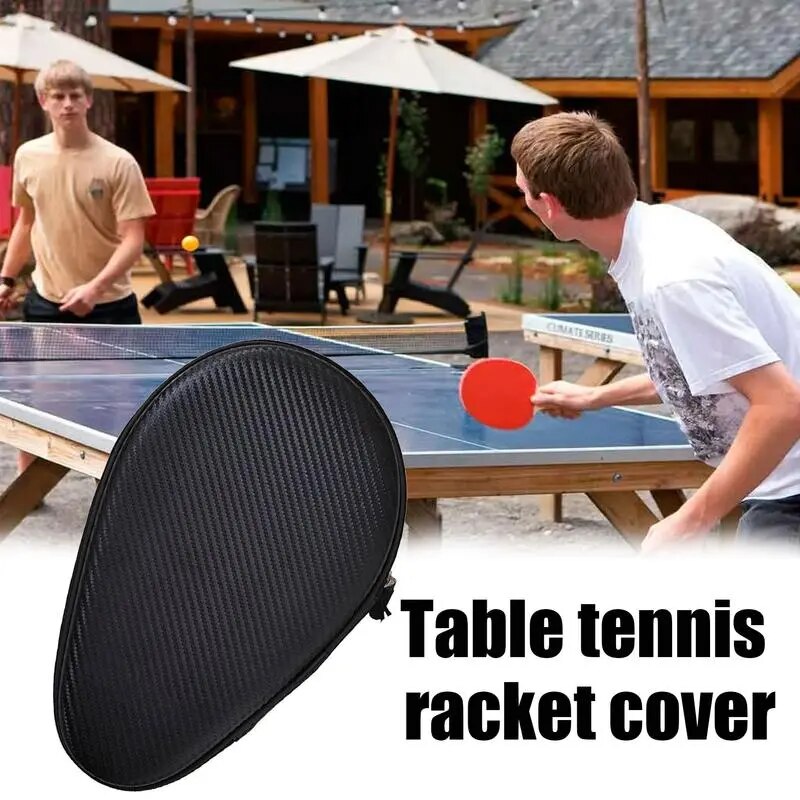 Table Tennis Racket Storage Bags Pingpong Hard Shell Case Pingpong Racket Set Gourd-Shaped Portable Table Tennis Racket Cover