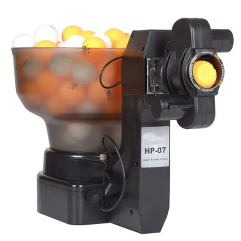 Table Tennis Robots with Catching Collecting Net Sender Pitching Training Serve Machine Sport Pingpong Balls Black