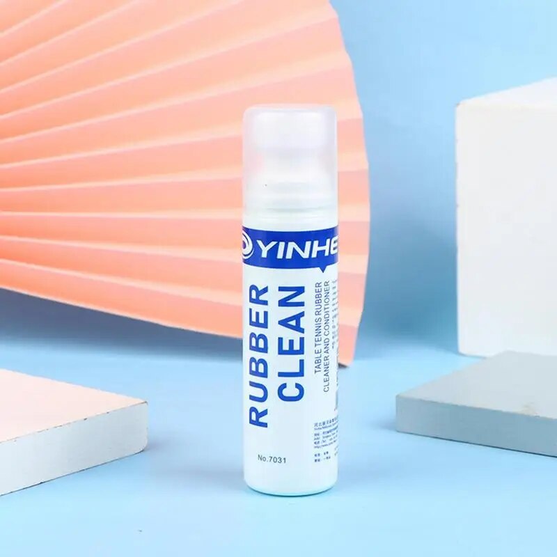 Table Tennis Rubber Cleaner Ping-Pong Paddle Cleaner With Sponge Brush Ping Pongs Paddle Cleaning Spray 2.5 Oz Rubber Cleaner