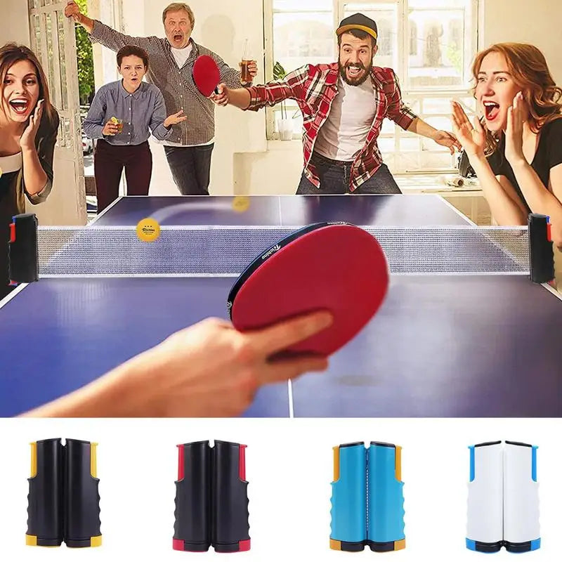Table Tennis Table Net Retractable Table Tennis Nets &amp; Posts Portable Pingpong Net With Adjustable Length For Playing Pingpong