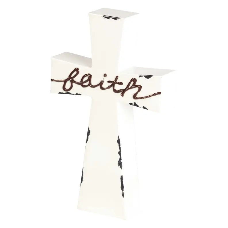 Tabletop Cross Faith Enamel-look Dicksons Inc