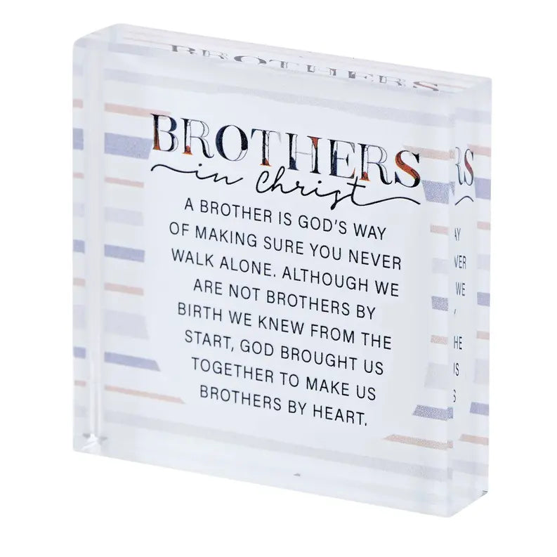 Tabletop Glass Brothers In Christ 3x3 Dicksons Inc
