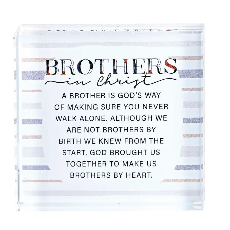Tabletop Glass Brothers In Christ 3x3 Dicksons Inc