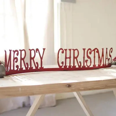 Tabletop Or Mantle Merry Christmas Kalalou