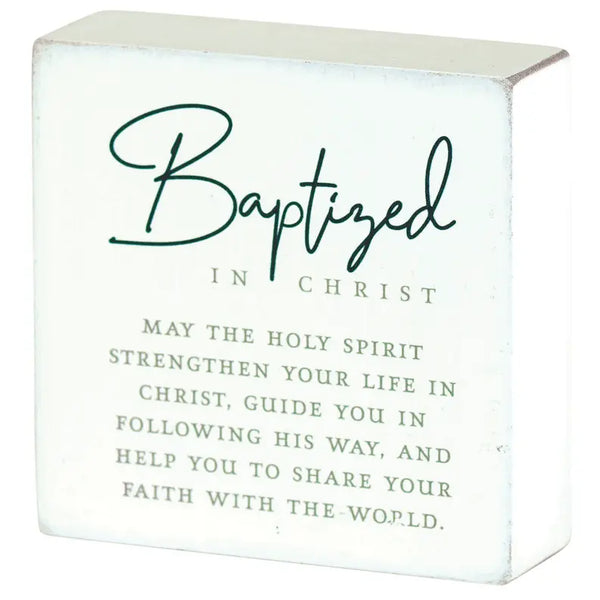Tabletop Plaque Baptized In Christ Dicksons Inc