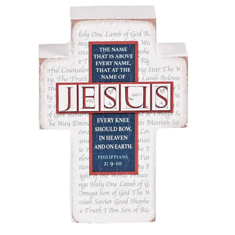 Tabletop Plaque Cross Names Of Jesus Dicksons Inc