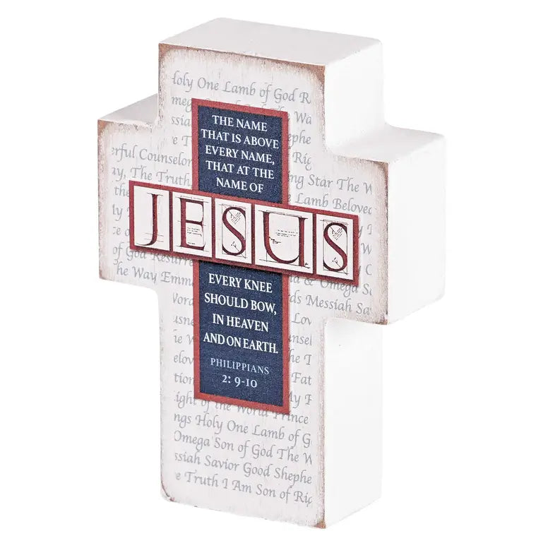 Tabletop Plaque Cross Names Of Jesus Dicksons Inc