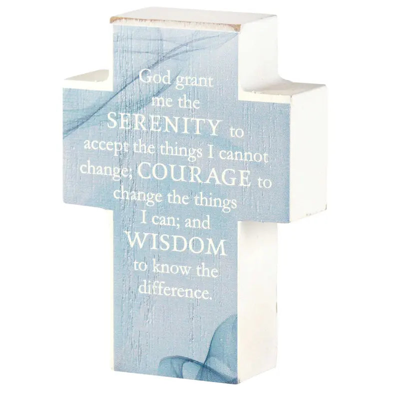 Tabletop Plaque Cross Serenity Prayer Dicksons Inc