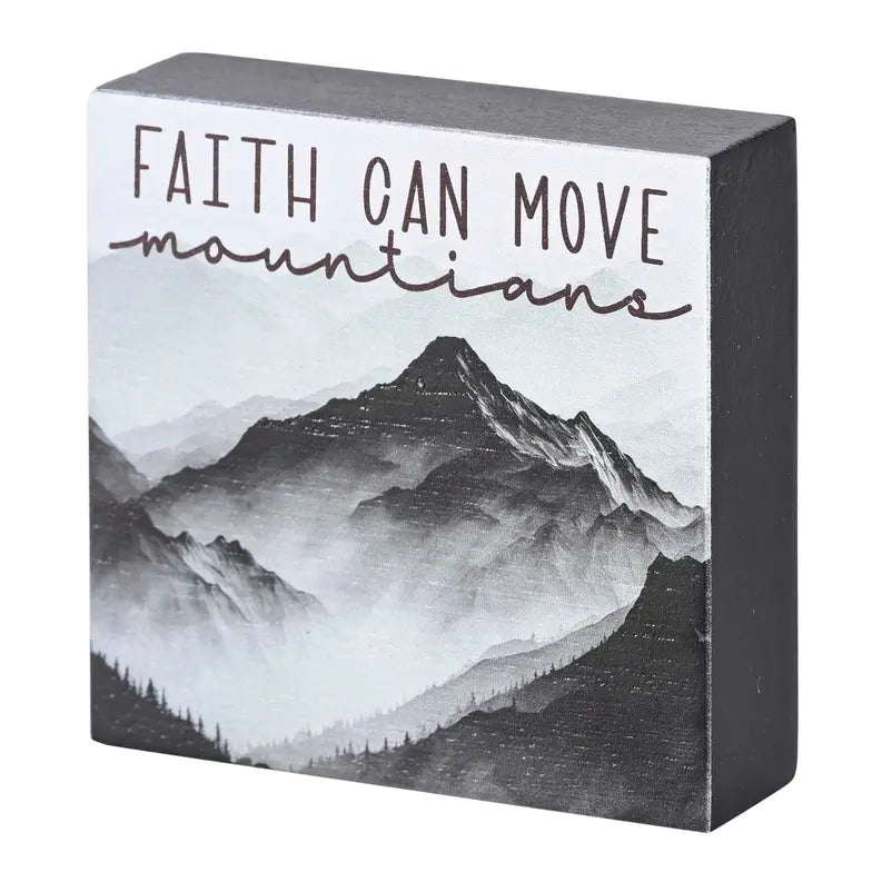 Tabletop Plaque Faith Can Move Mountains Dicksons Inc