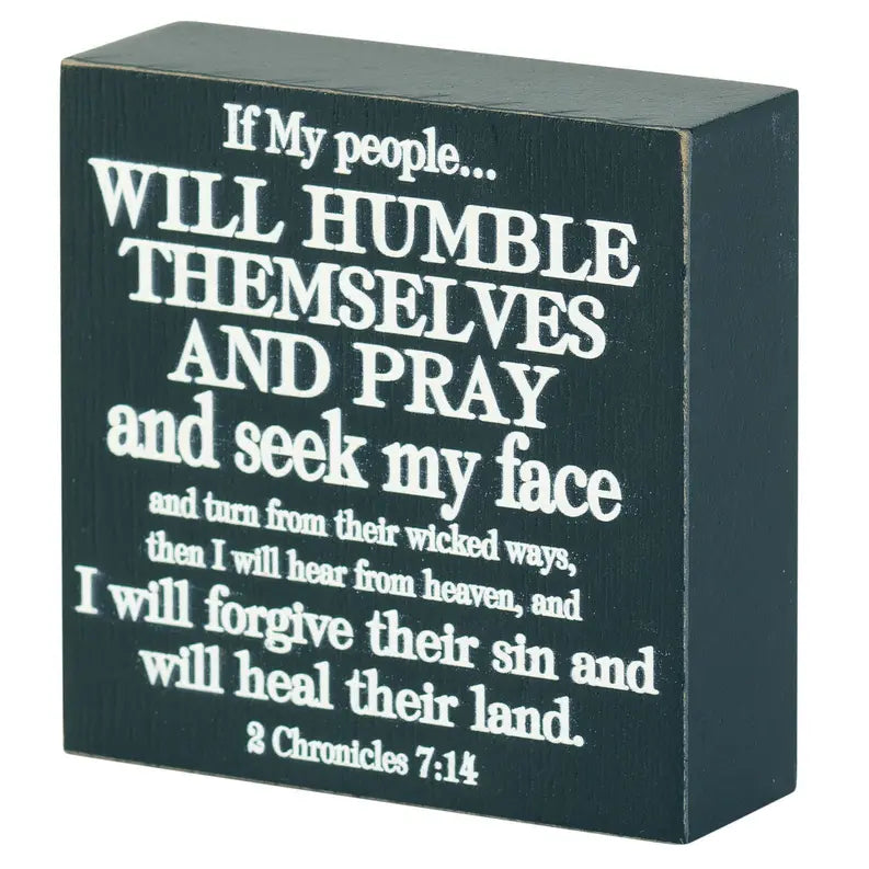 Tabletop Plaque If My People MDF Black Dicksons Inc