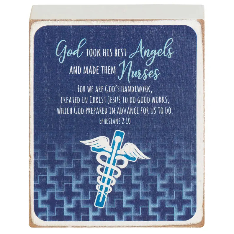 Tabletop Plaque Nurse God Took His Dicksons Inc