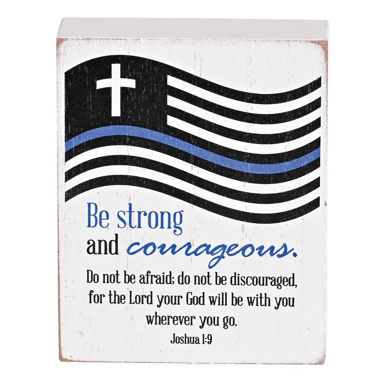Tabletop Plaque Police Strong Dicksons Inc