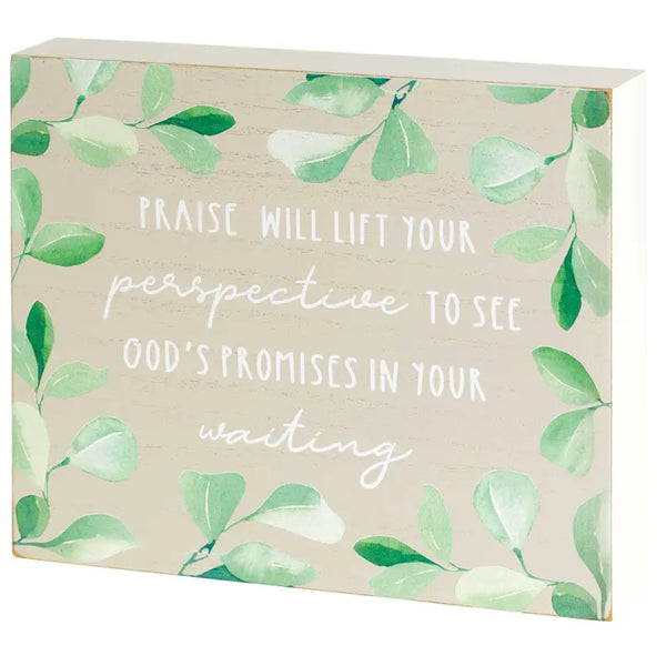Tabletop Plaque Praise Will Lift Dicksons Inc