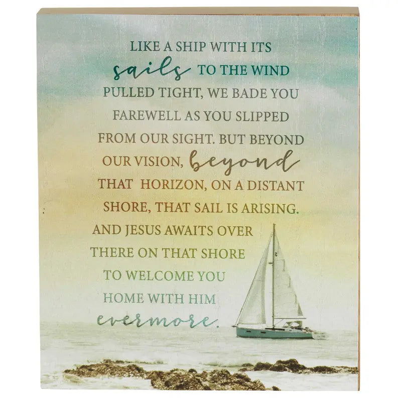 Tabletop Plaque We Bade Farewell Dicksons Inc