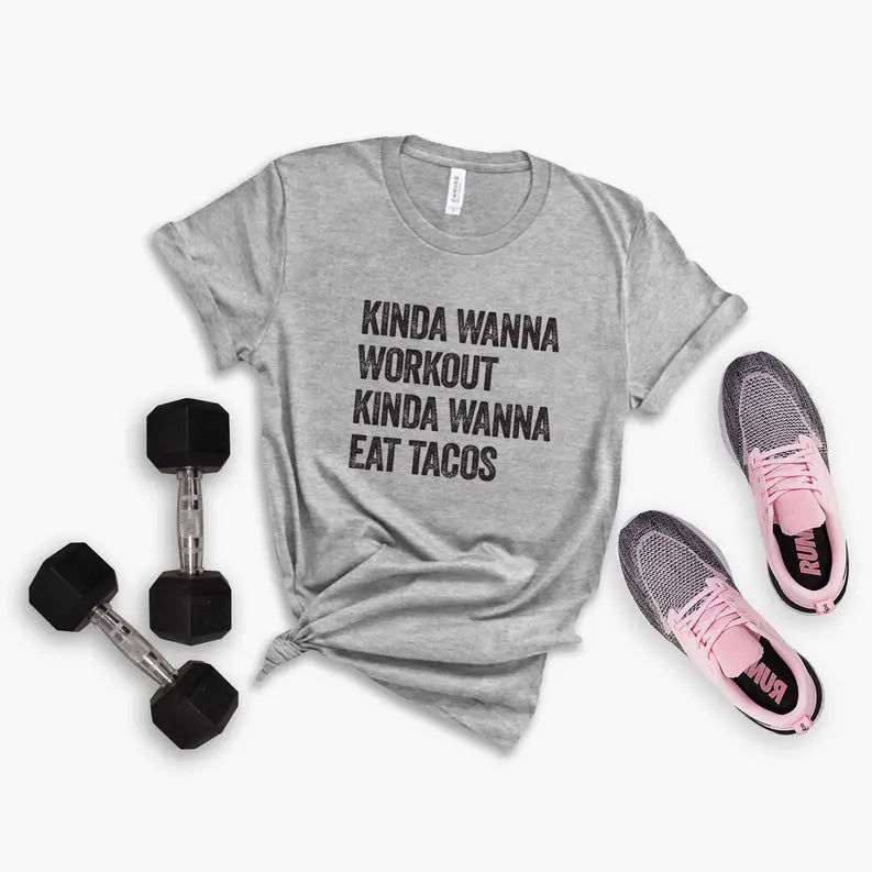 Taco Funny Gym T-shirt | Funny Workout Shirts Stiles Tee