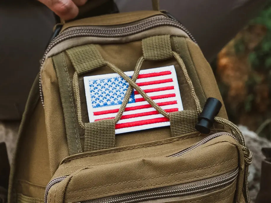 Tactical USA Flag Patch with Detachable Backing JupiterGear