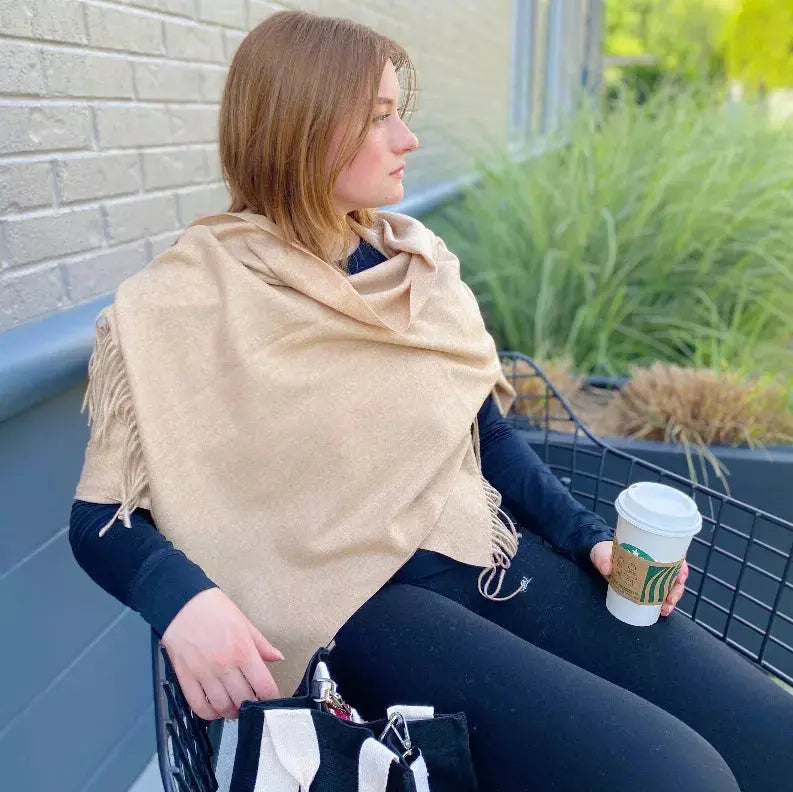 Take With Me Cashmere Blend Scarf Ellison+Young