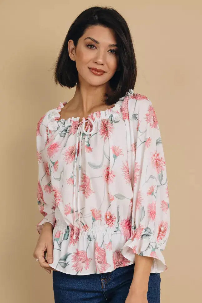 Tamra Off The Shoulder Blouse Stay Warm in Style