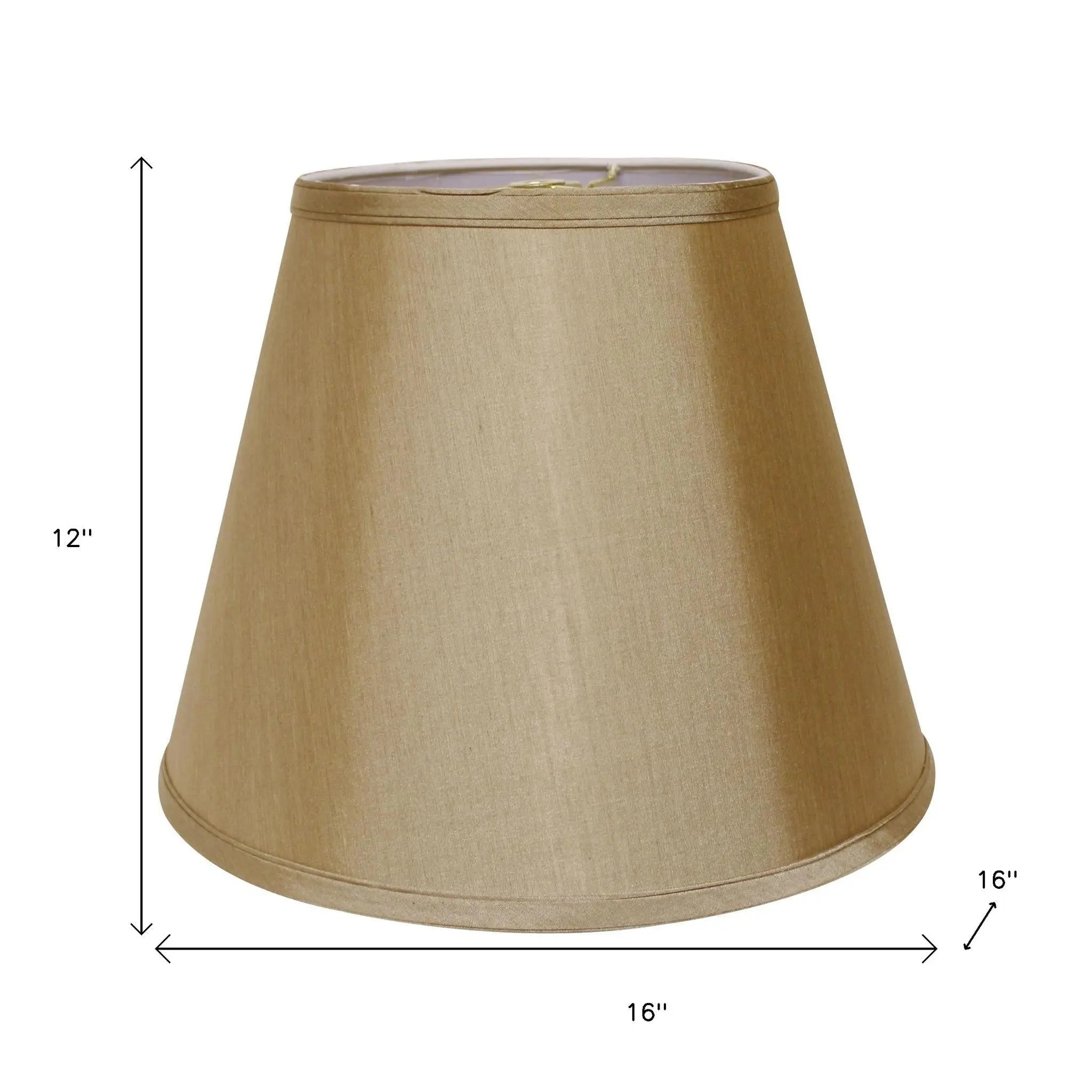 Tan No Slub Innsbruck Empire Lamp Shade Homeroots Lighting