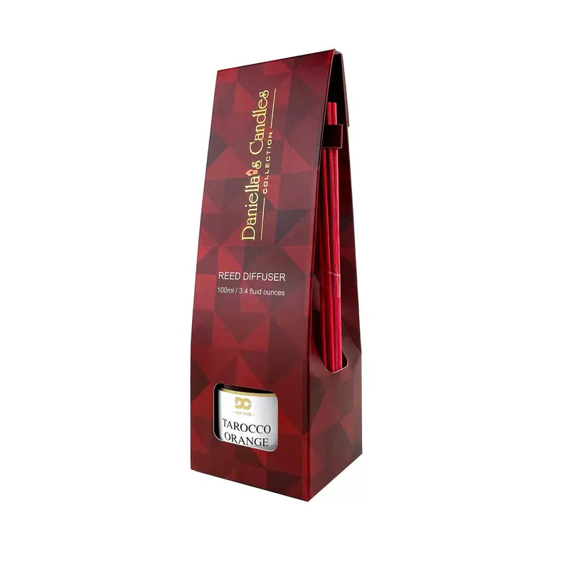 Tarocco Orange Reed Diffuser Set Red Starline Artist Production