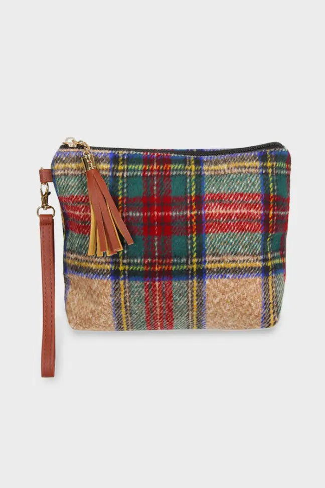 Tartan Plaid Wristlet Embellish