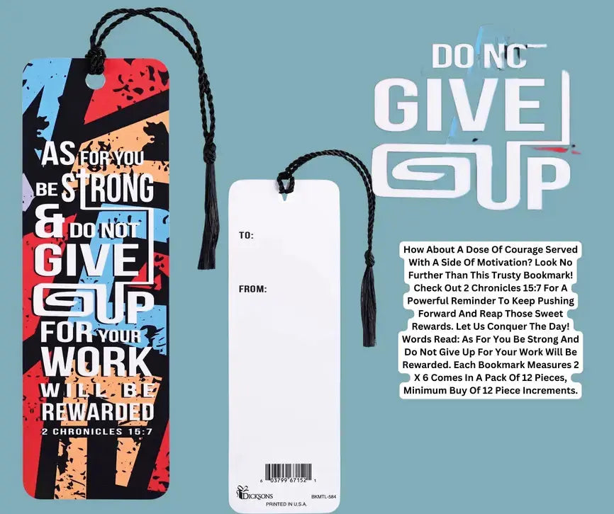 Tassel Bookmark As For You Be Strong Dicksons Inc