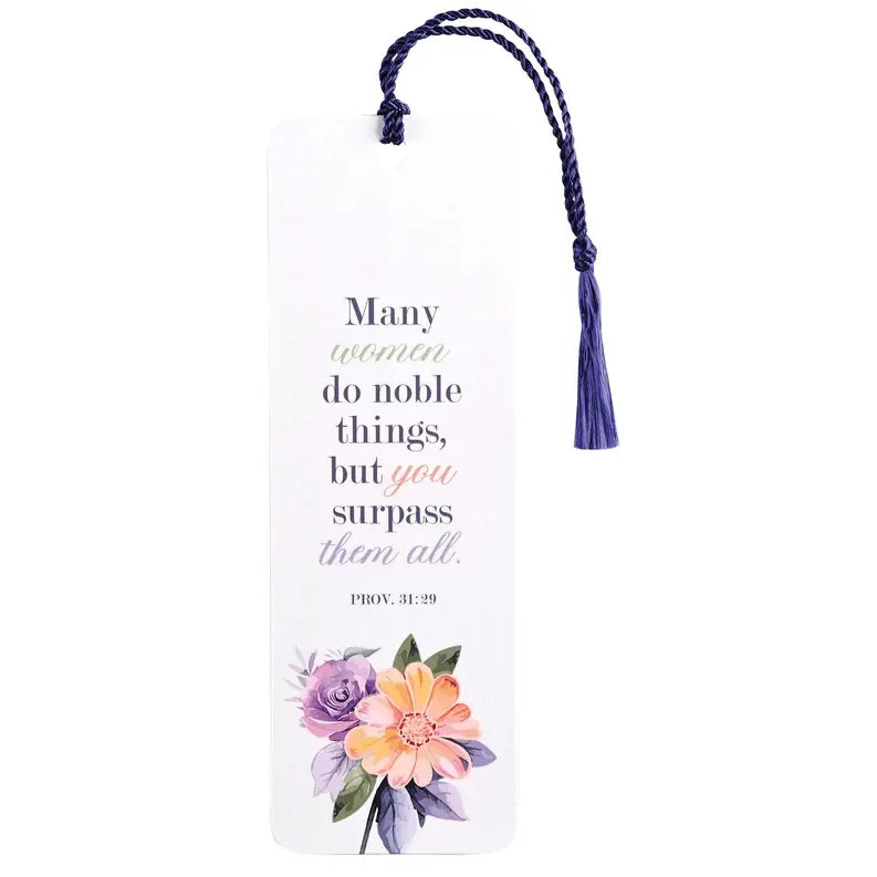 Tassel Bookmark Many Noble Women Floral Dicksons Inc