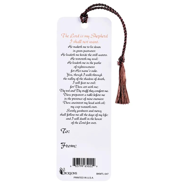 Tassel Bookmark Psalm 23 Dicksons Inc