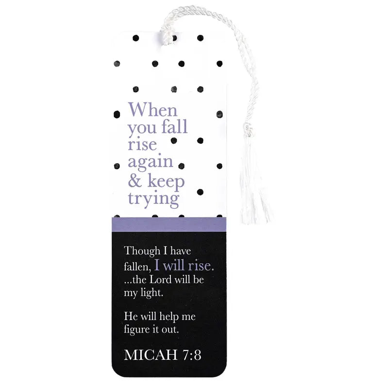 Tassel Bookmark When You Fall Micah 7:8 Dicksons Inc