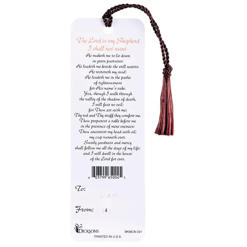 Tassel Coin Bookmark Psalm 23 Cross Dicksons Inc