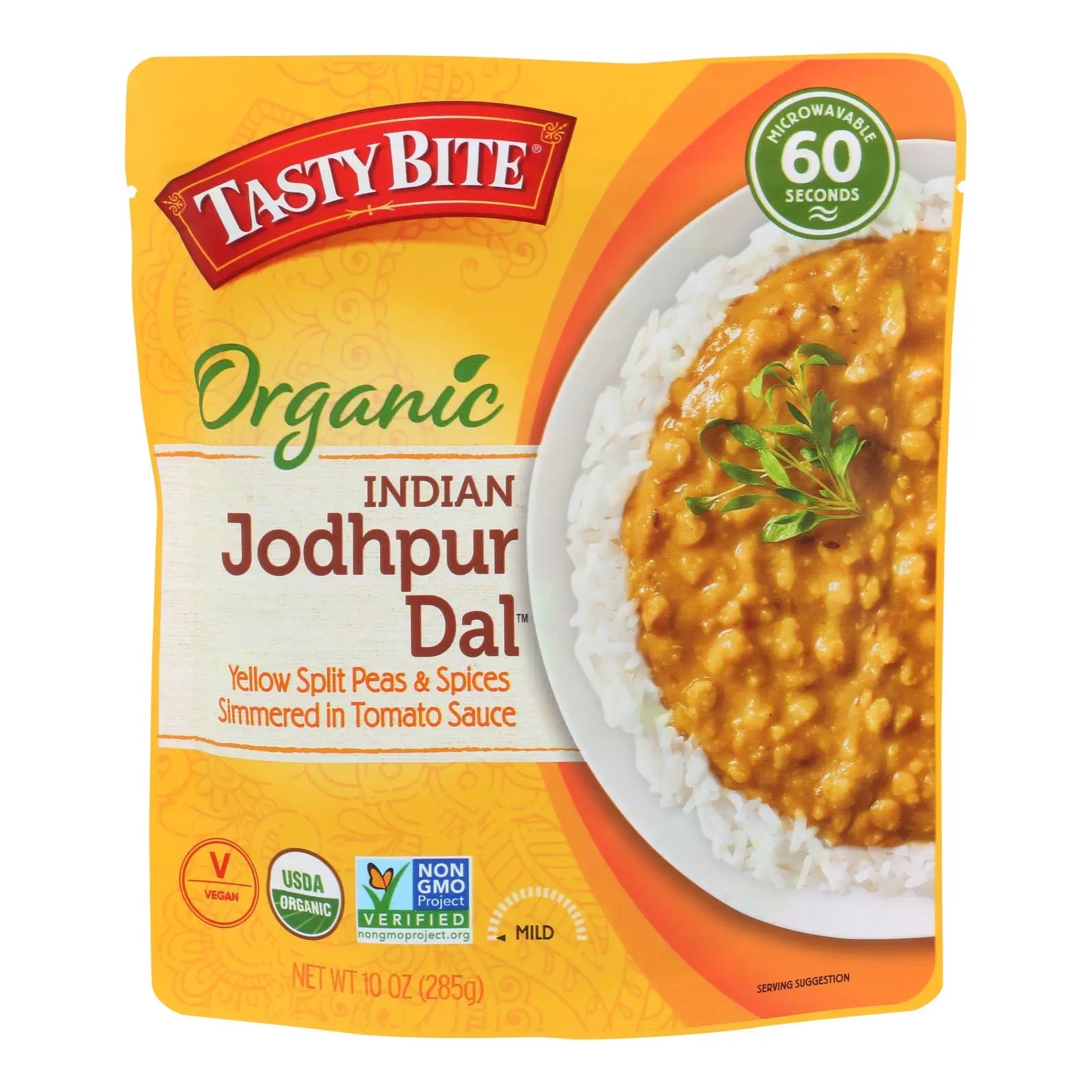 Tasty Bite - Lentils Organic Spicy Tomato And Red Chili Curry - Case Of 6-10 Ounces Tasty Bite