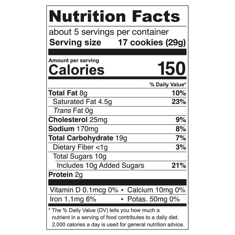 Tate's Bake Shop - Cookie Tny Chocolate Chip - Cs Of 6-5.5 Oz Tate's Bake Shop