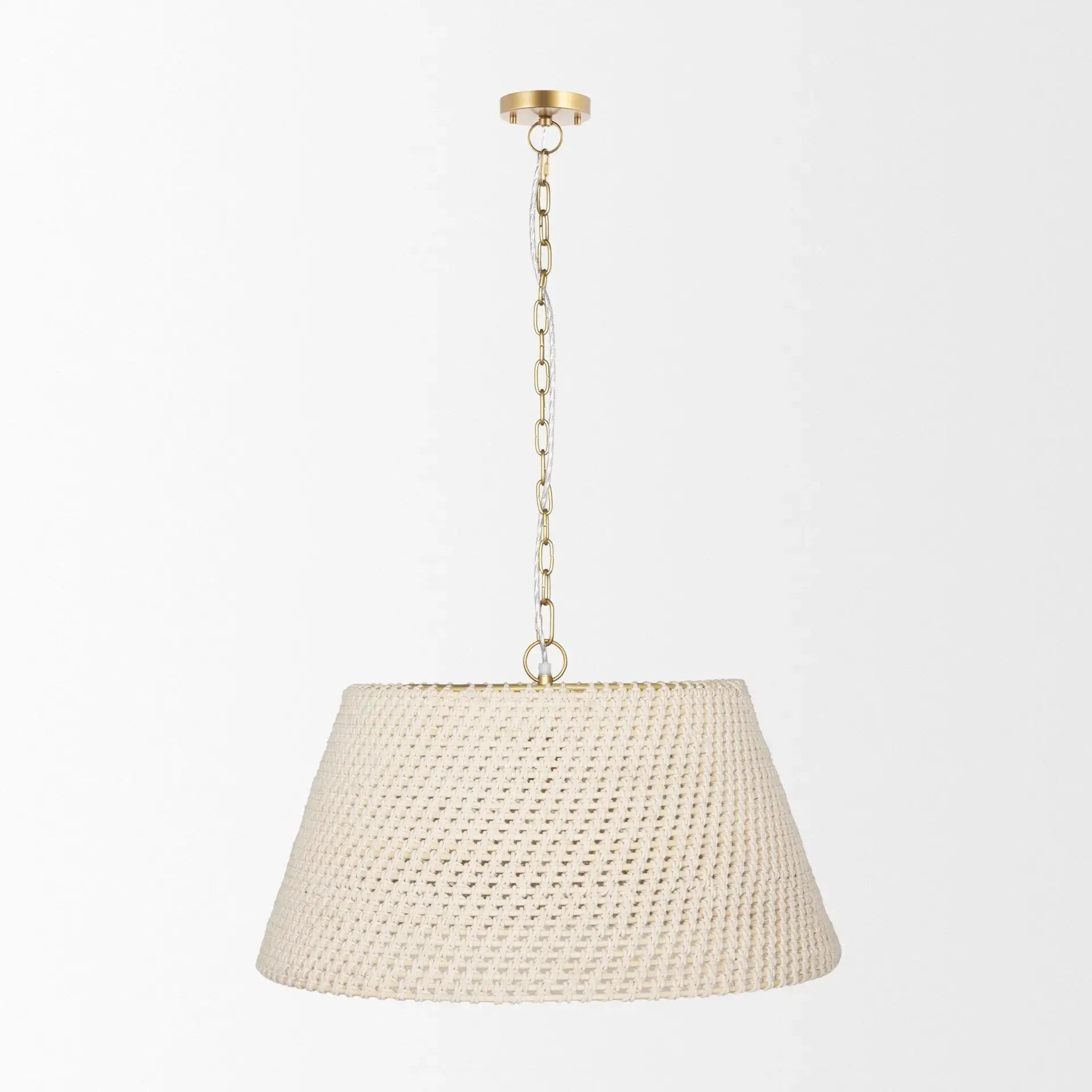 Taupe Metal Single Ceiling Light With Cream Shades Homeroots Lighting