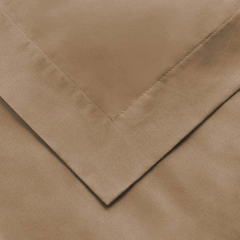 Taupe Queen Cotton Washable Duvet Cover Set With Two Shams Homeroots Bed & Bath
