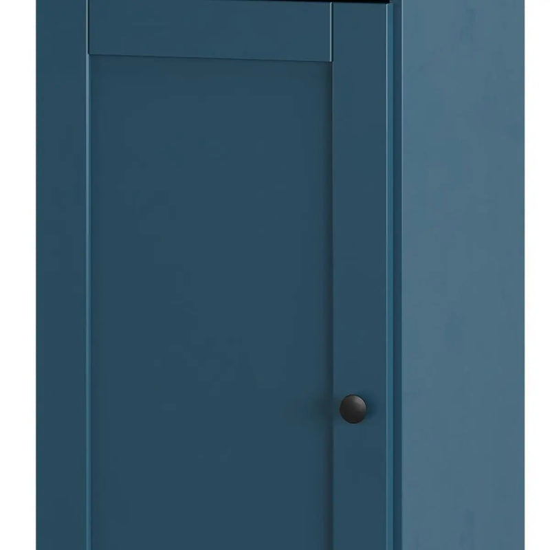 Teal Blue Ten Pair Solid WoodShoe Storage Cabinet Homeroots Organization
