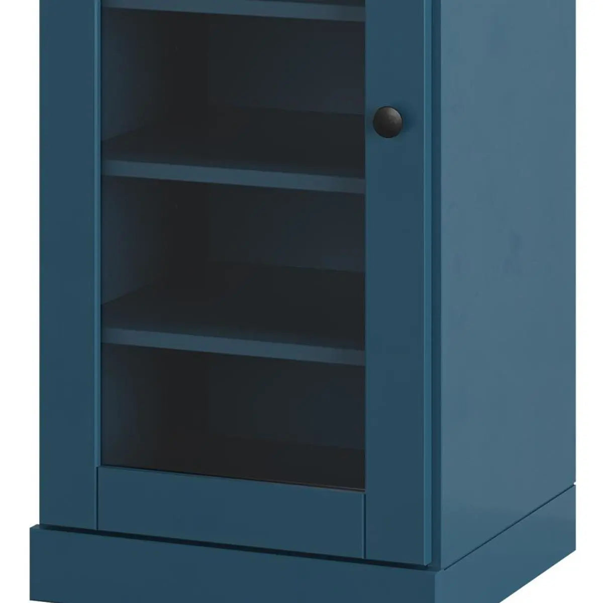 Teal Blue Ten Pair Solid WoodShoe Storage Cabinet Homeroots Organization