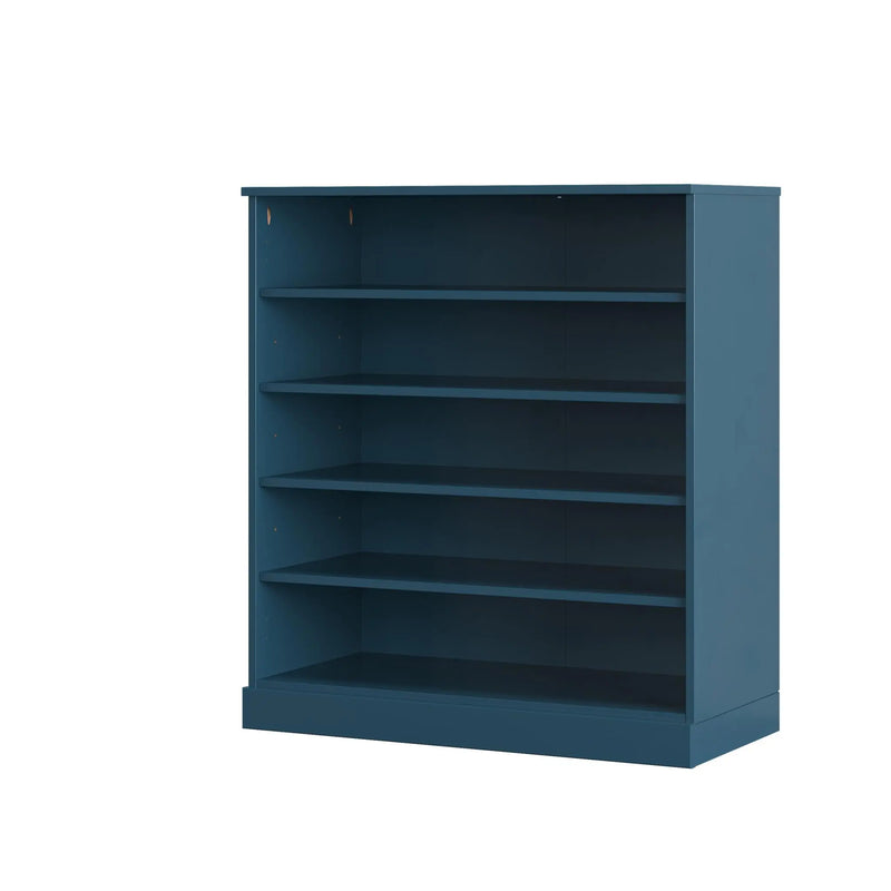 Teal Blue Twenty Pair Solid WoodShoe Storage Cabinet Homeroots Organization